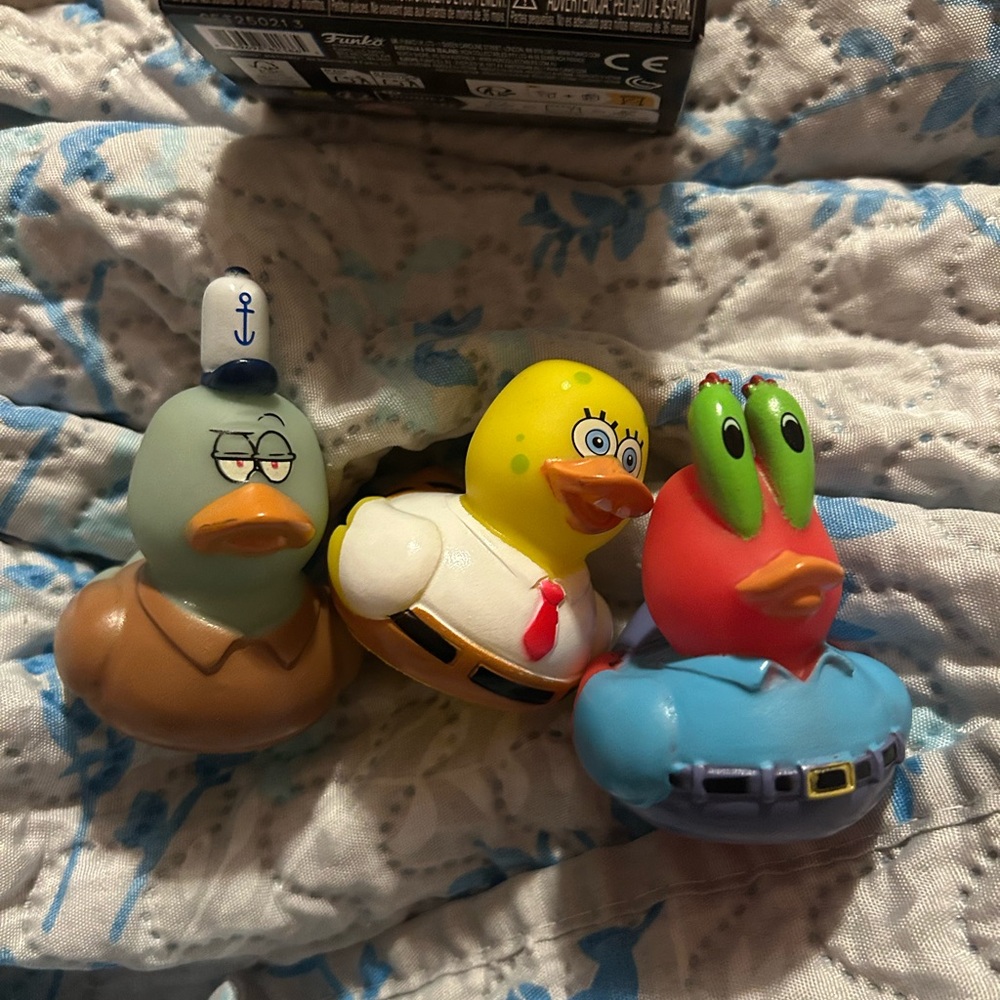 Funko Rubber Duck Trio - Blue, Yellow, Red